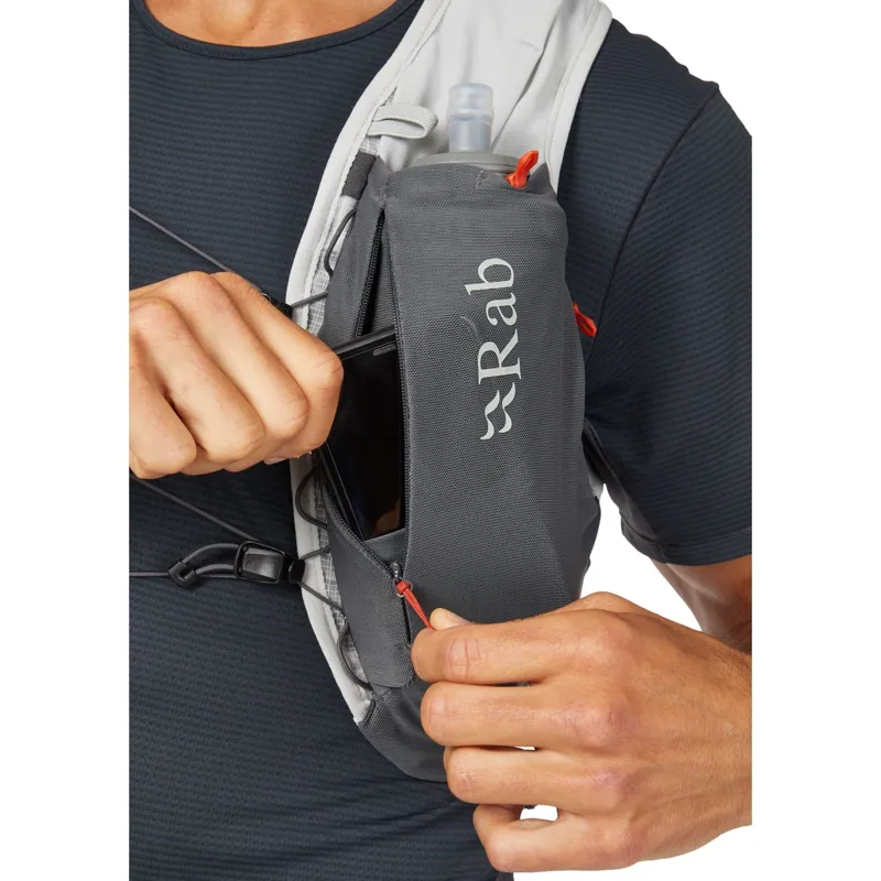 Rab Veil 6L Lightweight Running Vest in Gargoyle/Graphene-13