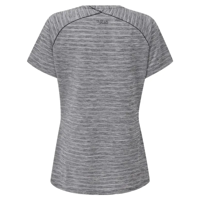 Rab Womens Wisp Tee in Ebony-1