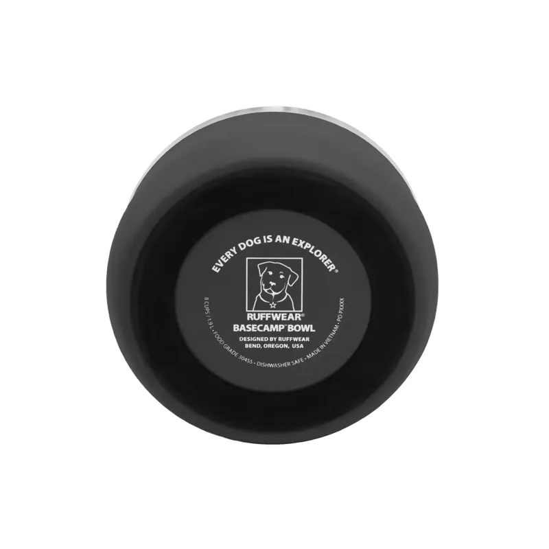 Ruffwear Basecamp Dog Bowl in Basalt Gray-1