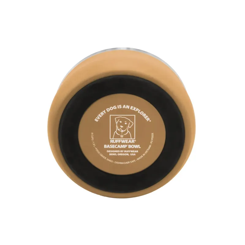 Ruffwear Basecamp Dog Bowl in Cattail Tan-1