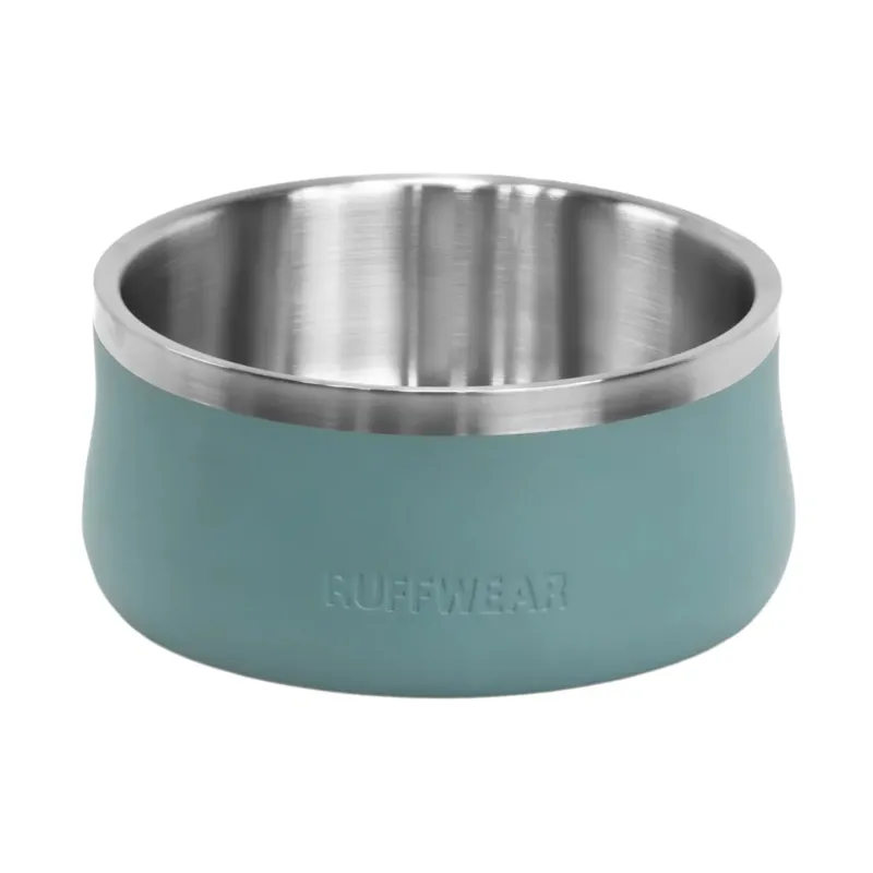Ruffwear Basecamp Dog Bowl in River Rock Green