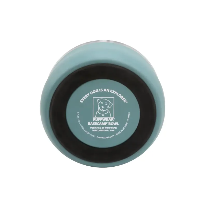 Ruffwear Basecamp Dog Bowl in River Rock Green-1