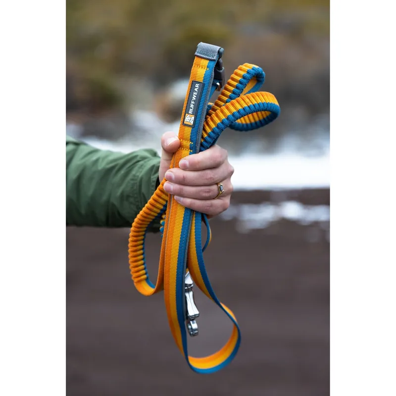 Ruffwear Roamer Bungee Dog Lead 222cm-335cm in Orion Blue-12