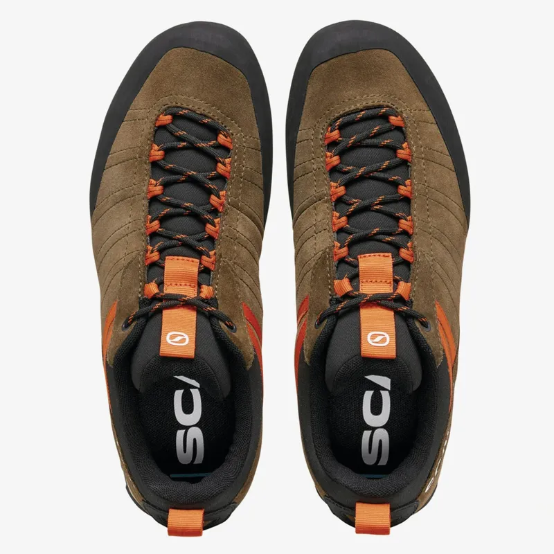 Scarpa Crux 2 Men's in Caribou-Rust Orange-4