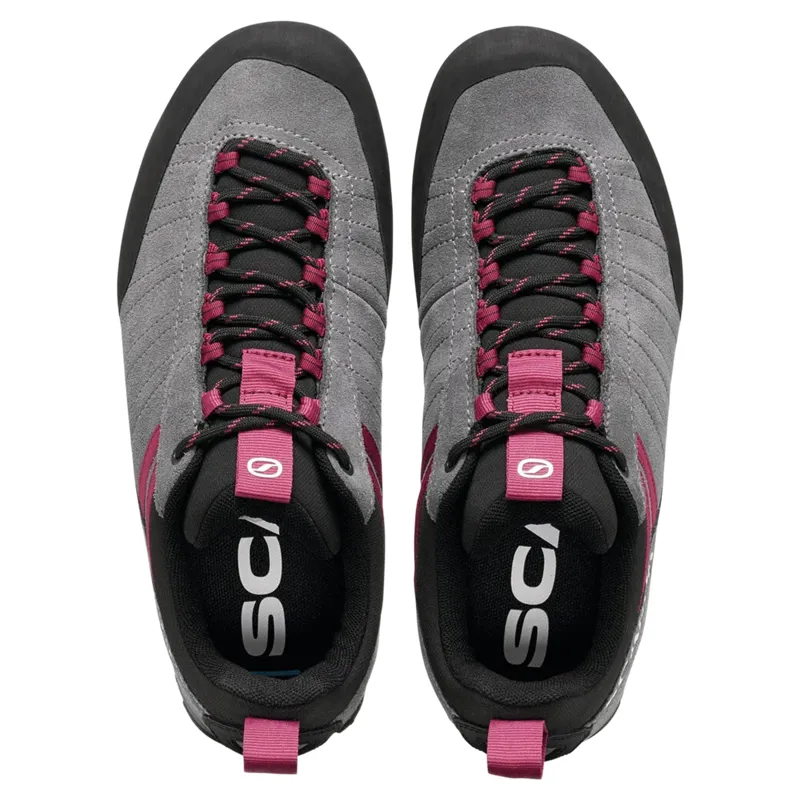 Scarpa Crux 2 Women's Approach Shoe in Smoke-Raspberry-4