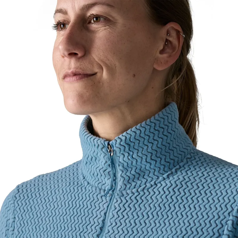 Patagonia R1 Air Zip Neck Women's Fleece in Berry Fig-4