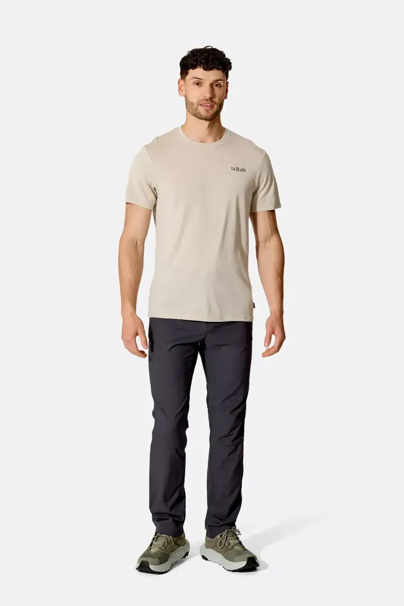 Rab Crimp Esker Men's Tee in Pebble-3