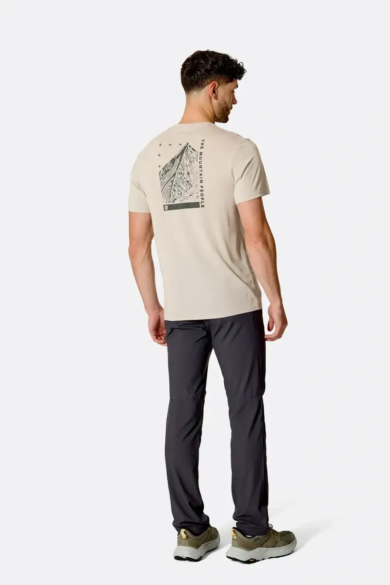 Rab Crimp Esker Men's Tee in Pebble-4
