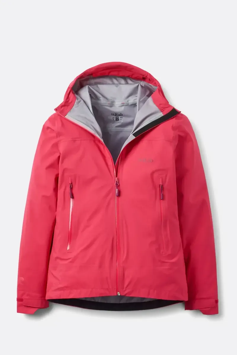 Rab Women's Firewall Light Waterproof Jacket in Watermelon