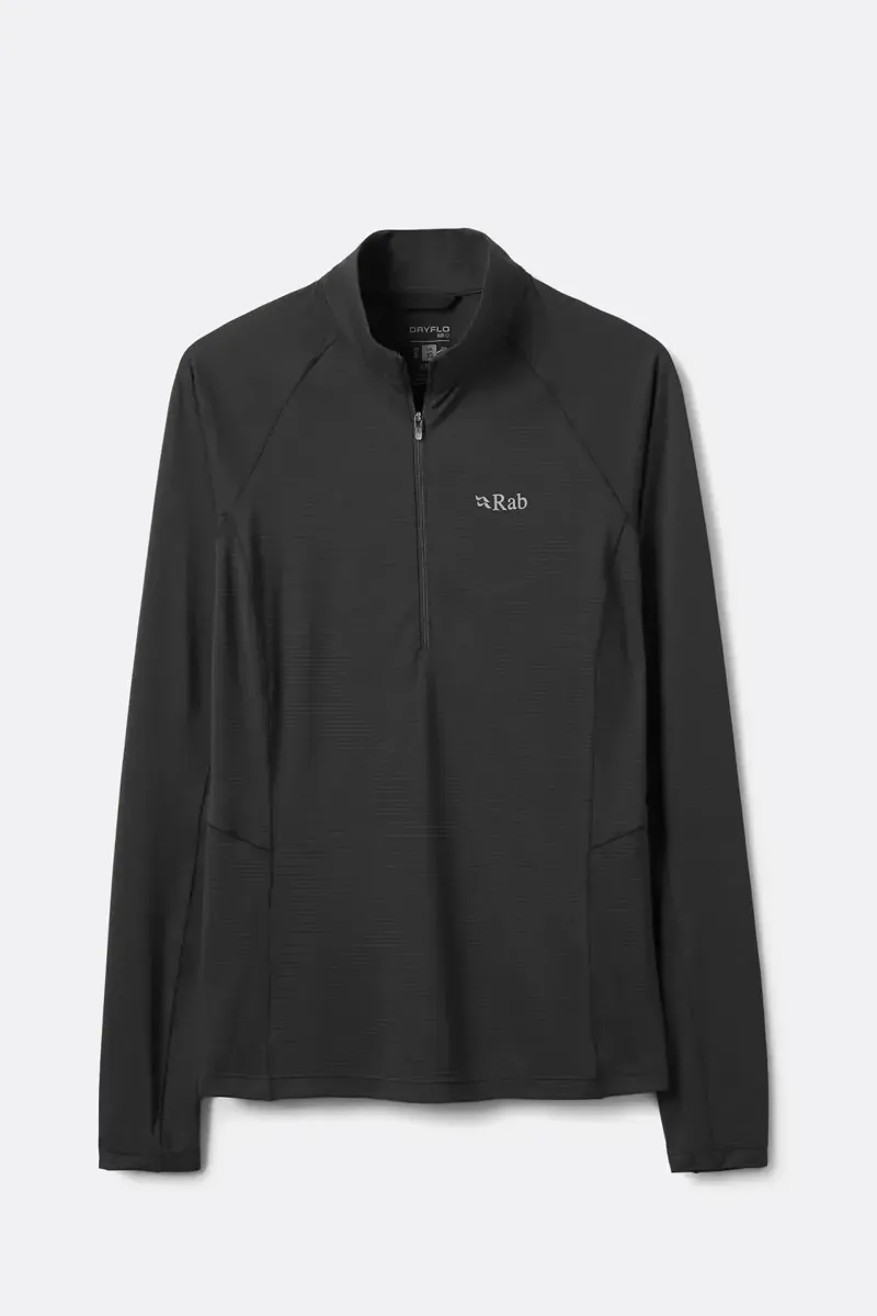 Rab Women's Sonic Long Sleeve Zip in Beluga