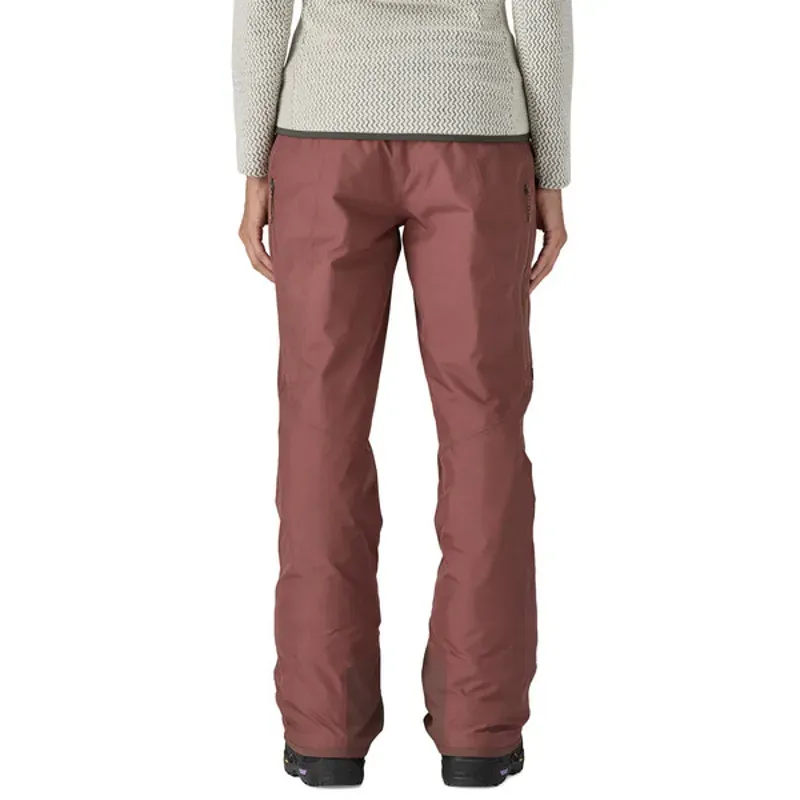 Patagonia Insulated Powder Town Women's Ski Pants in Dulse Mauve-2