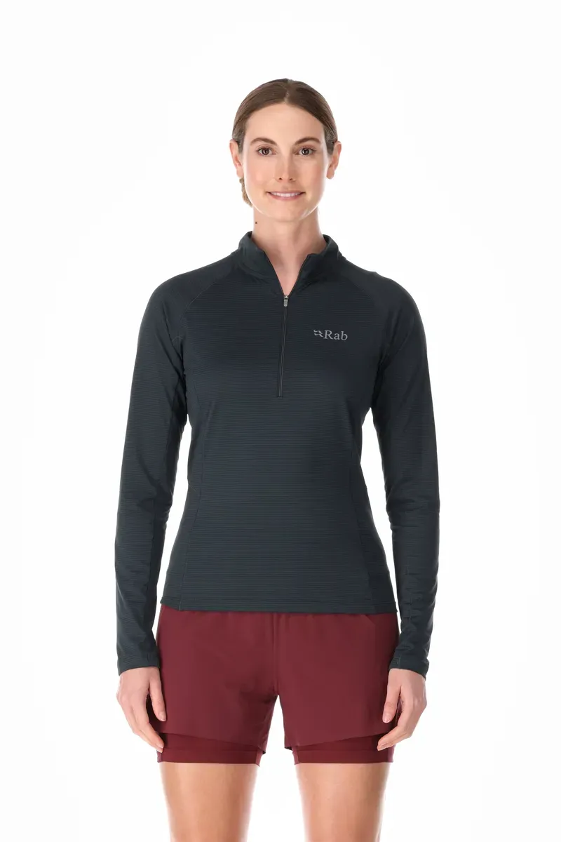 Rab Sonic Long Sleeve Women's Zip in Beluga-4