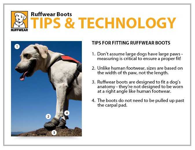 ruffwear boot sizing