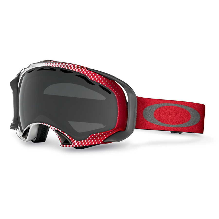 white and red oakleys