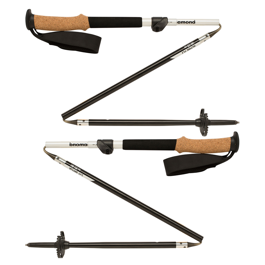 Black Diamond Alpine FLZ Trekking Poles 120140 Countryside Ski &