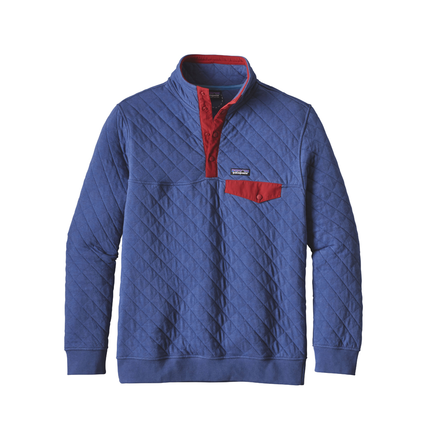 mens quilted pullover