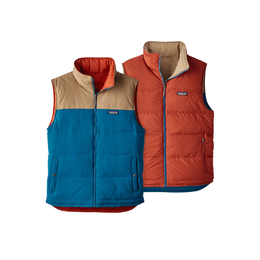 Patagonia Men's Reversible Bivy Down Vest Winter 2017 Countryside