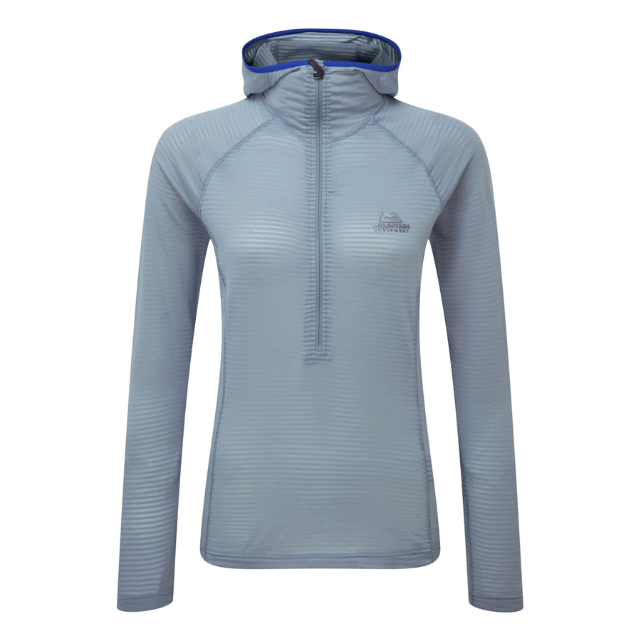 Mountain Equipment Women's Solar Eclipse Hooded Zip Tee Countryside