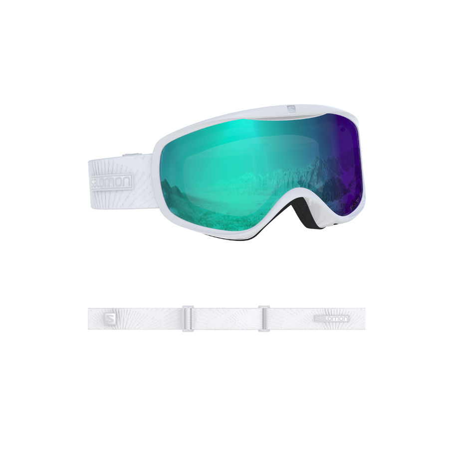 Salomon Women's Sense Photo White Goggle Winter 2019 Countryside