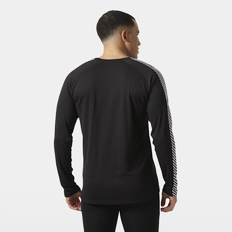 HH LIFA ACTIVE STRIPE CREW BLK 04