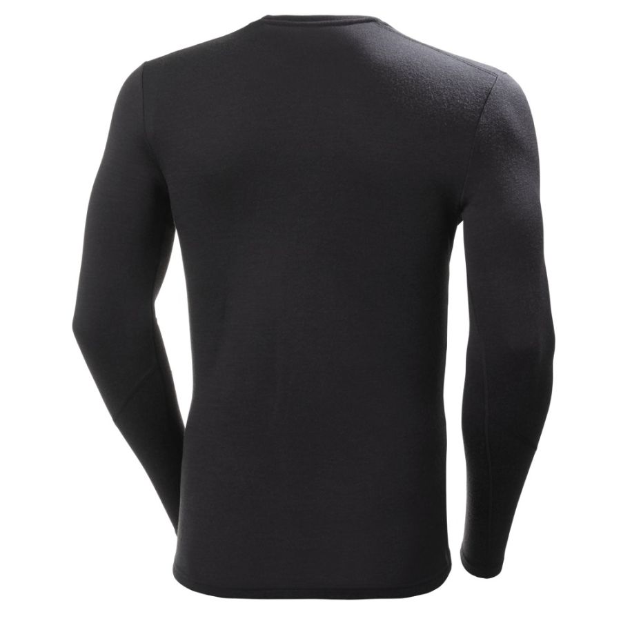 HH LIFA MERINO MW CREW BLK 1