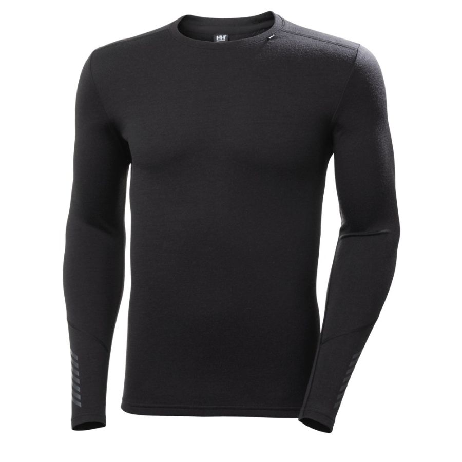 HH LIFA MERINO MW CREW BLK HH LIFA MERINO MW CREW BLK