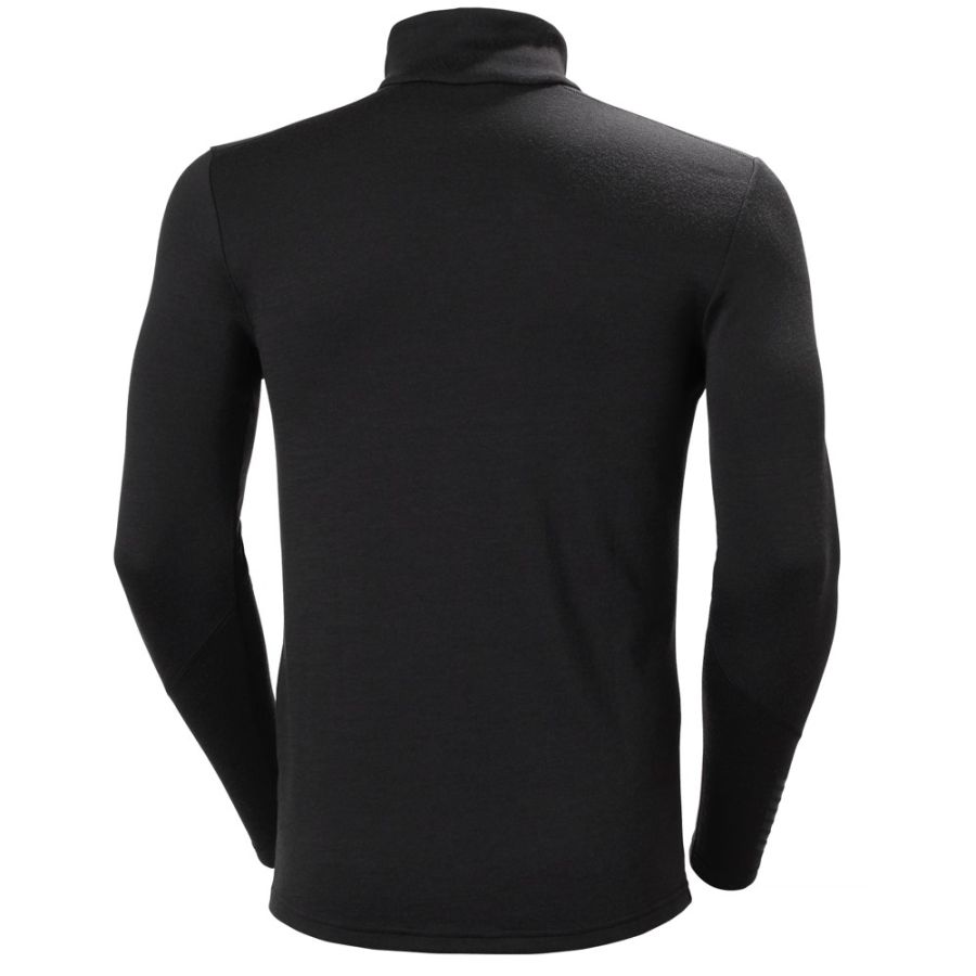 HH LIFA MERINO MW 1/2 ZIP BLK 1