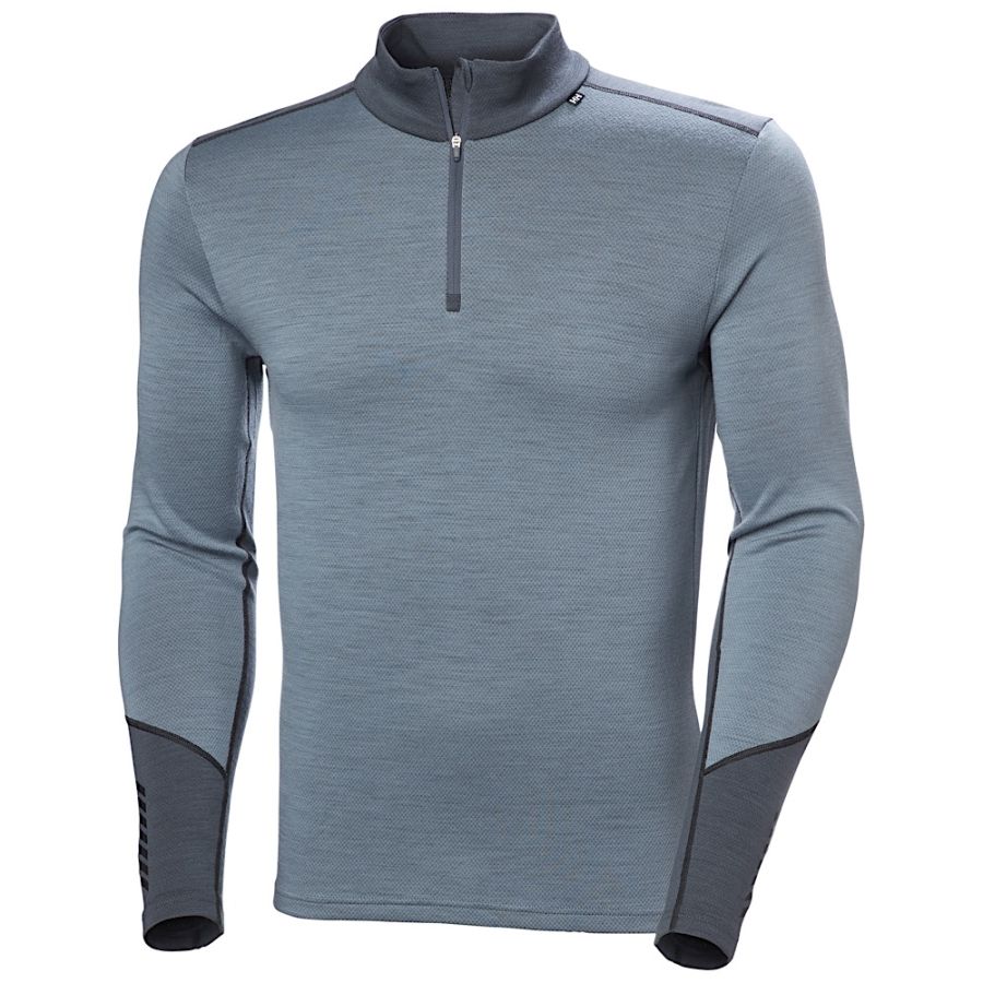 HH LIFA MERINO MW 1/2 ZIP NAV 01
