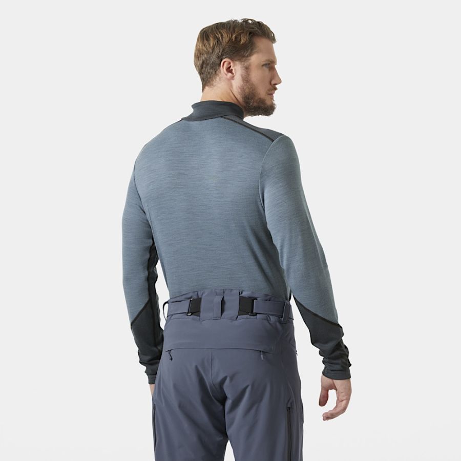 HH LIFA MERINO MW 1/2 ZIP NAV 04