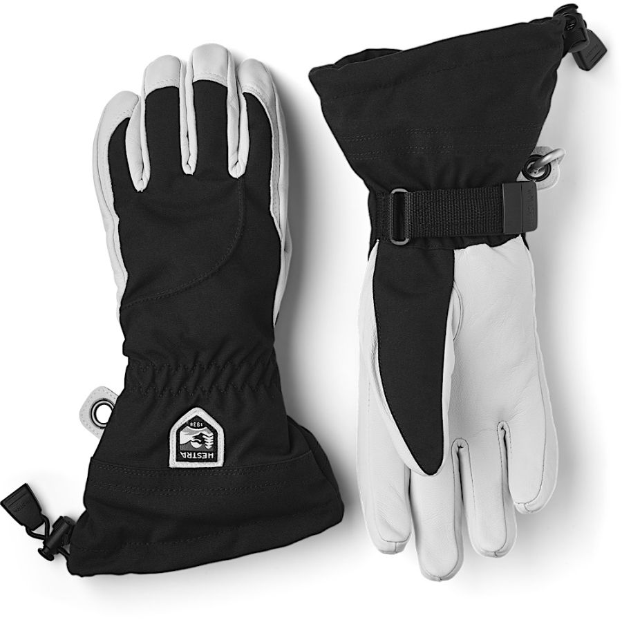 HESTRA W HELI SKI 5 FINGER BLK