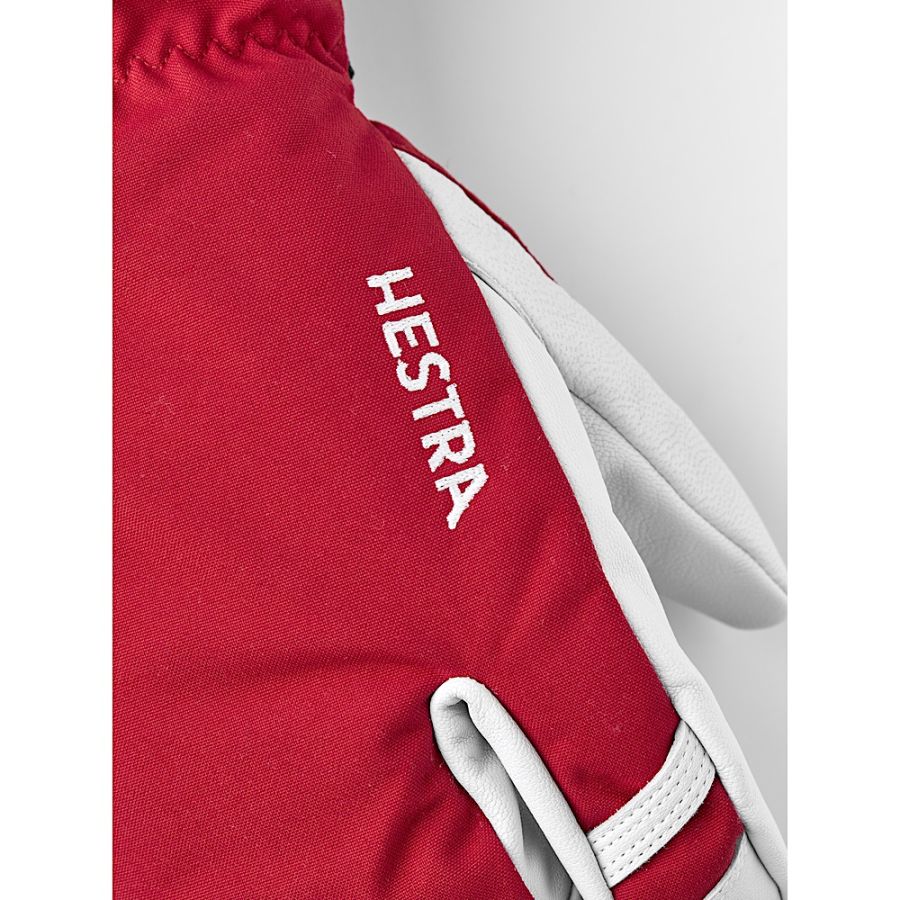 ARMY LEATHER HELI SKI 3 FINGER RED 5 ARMY LEATHER HELI SKI 3 FINGER RED 5