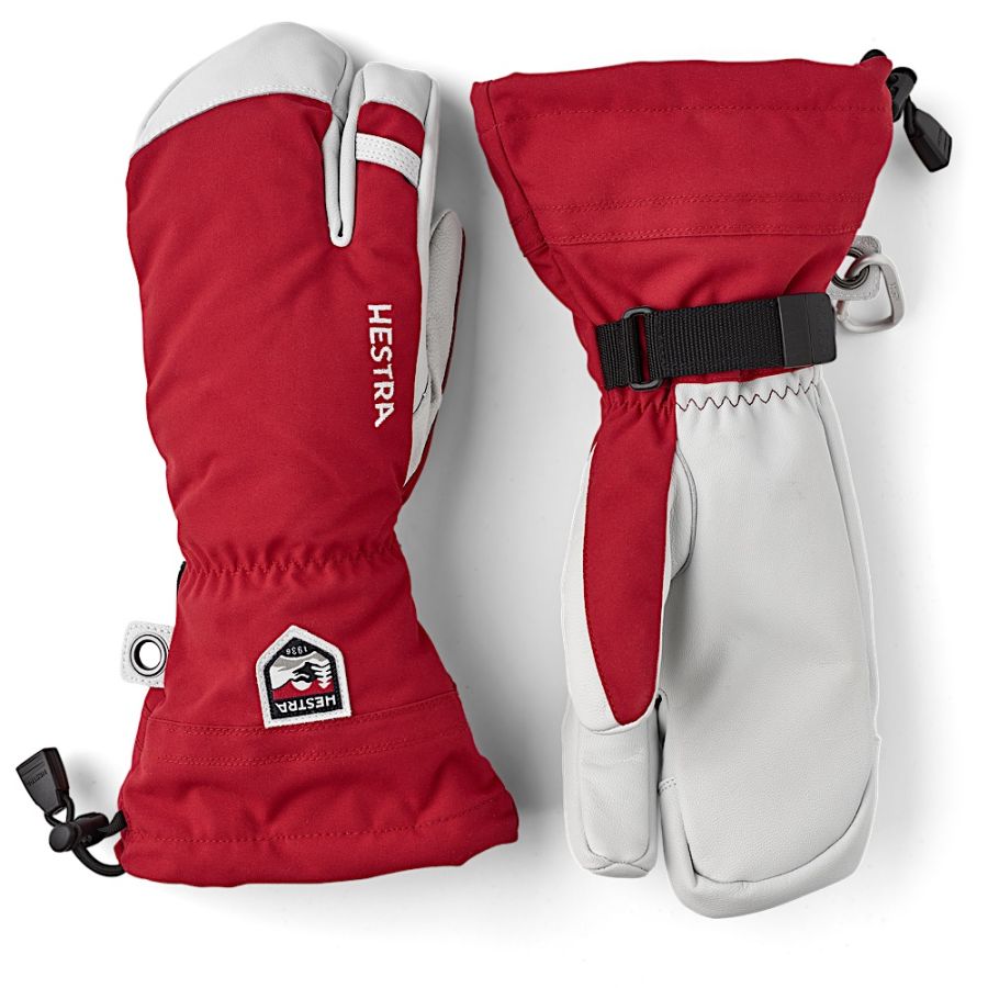 ARMY LEATHER HELI SKI 3 FINGER RED ARMY LEATHER HELI SKI 3 FINGER RED