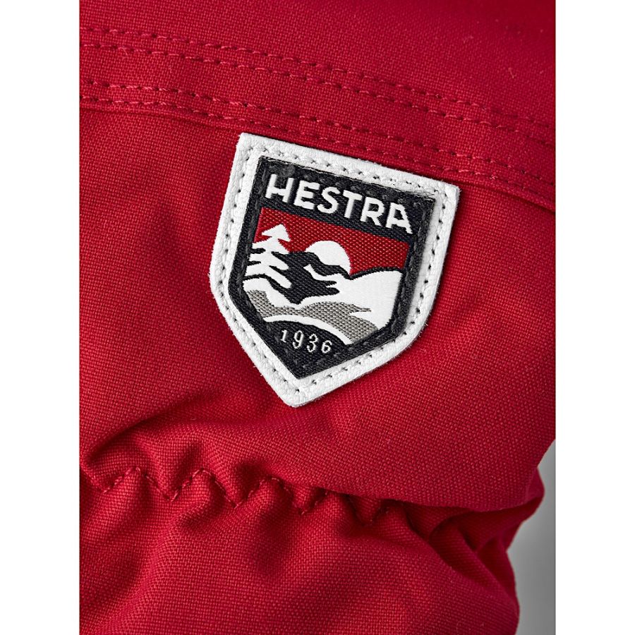 ARMY LEATHER HELI SKI MITT RED 3