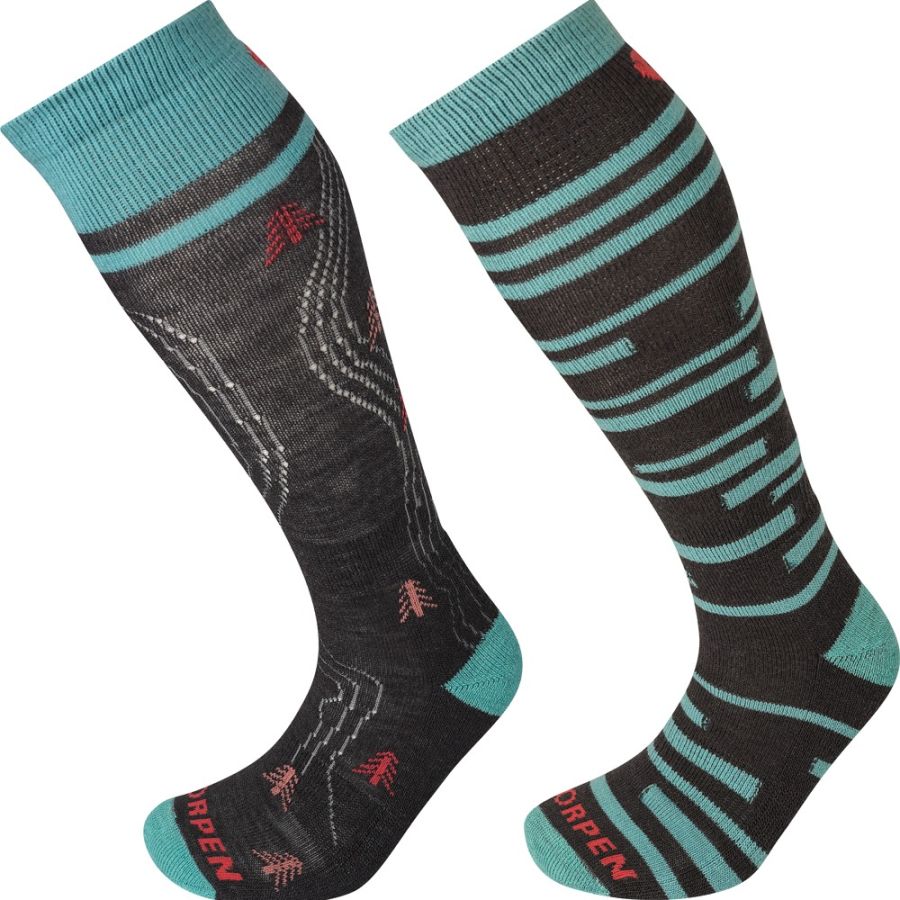 LORPEN SKI MID 2 PAIR PACK WMS CHA