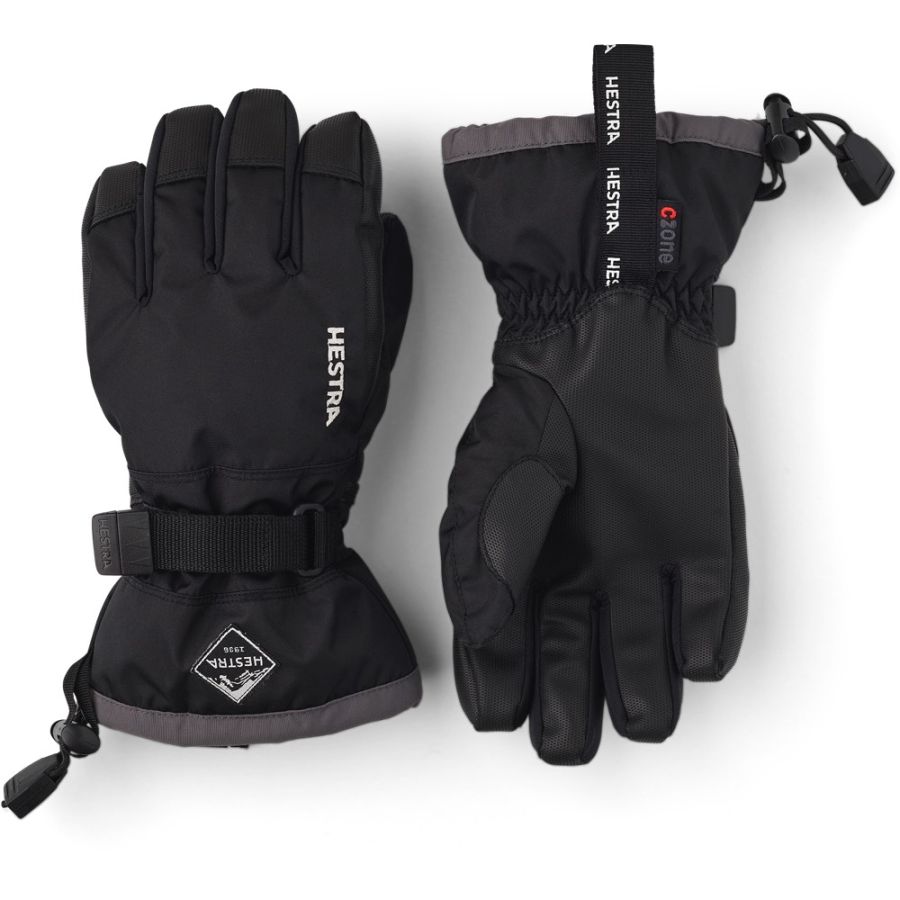 HESTRA CZONE JR GLOVE BLK HESTRA CZONE JR GLOVE BLK