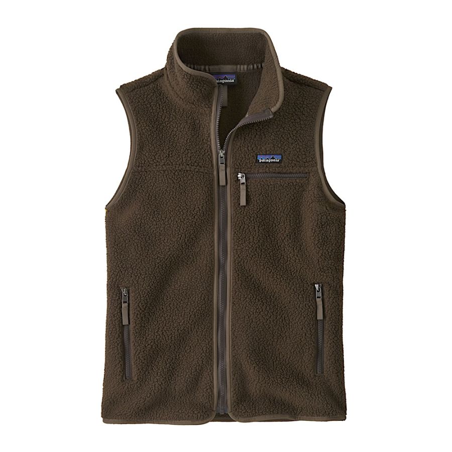 W RETRO PILE VEST DBR