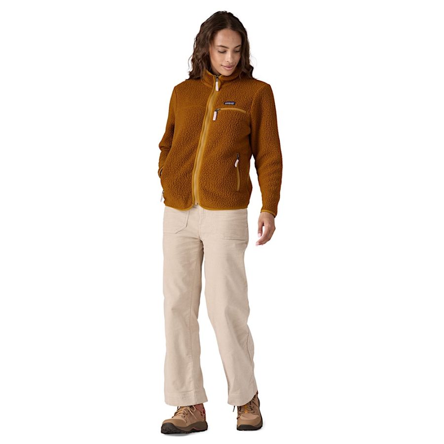 W RETRO PILE JACKET BRN 1