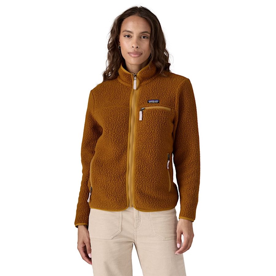 W RETRO PILE JACKET BRN 3