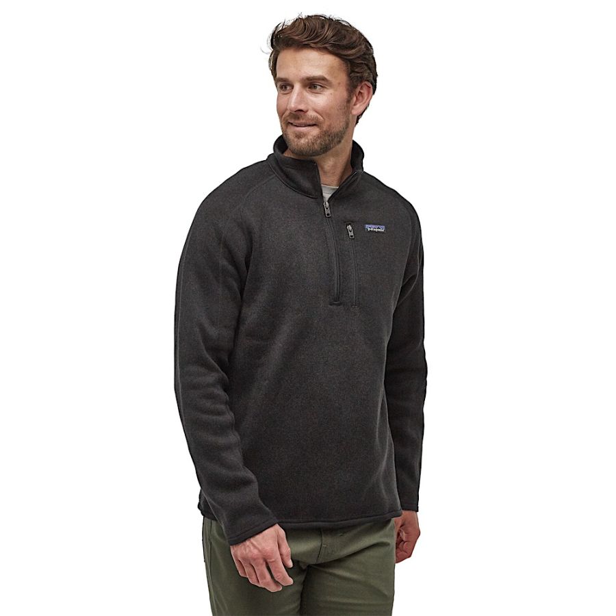 BETTER SWEATER 1/4 ZIP BLK 1