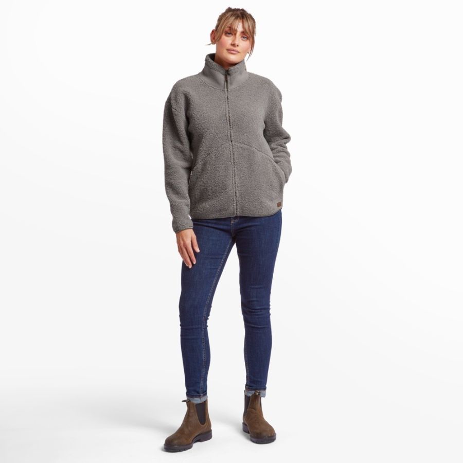 SHERPA CHAMLANG FZ JKT WMS GRY b