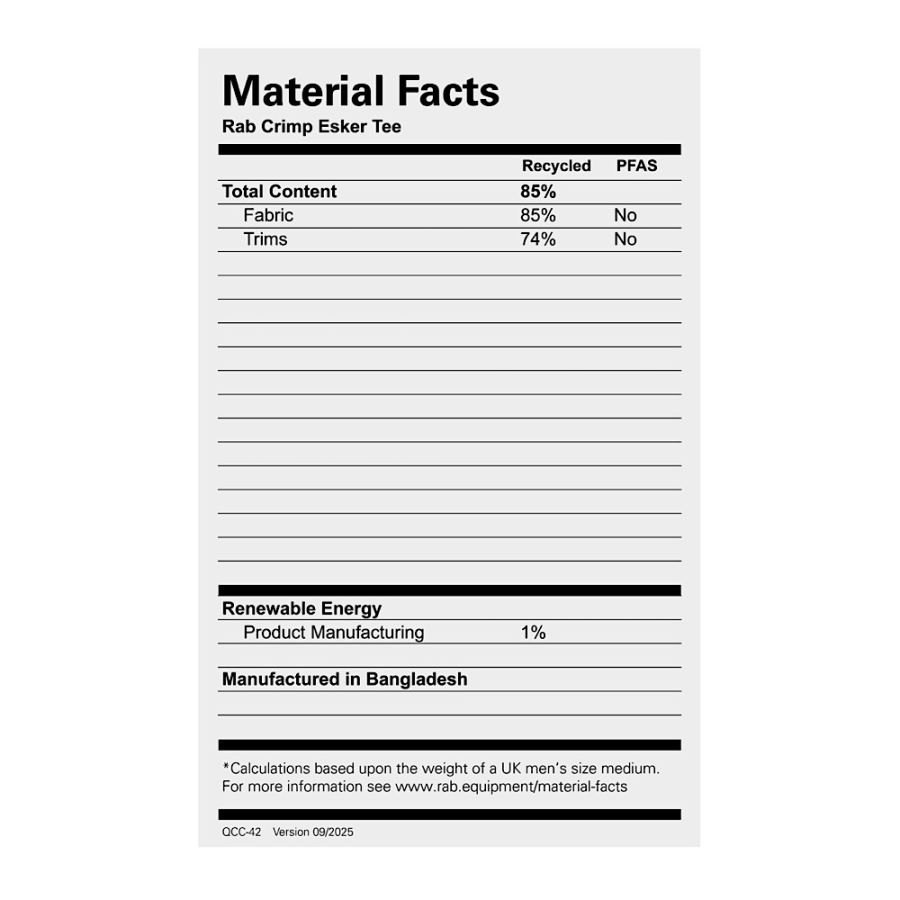 RAB CRIMP ESKER TEE DEFAULT 99