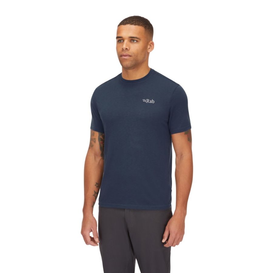 RAB CRIMP LOGO TEE MBL 2