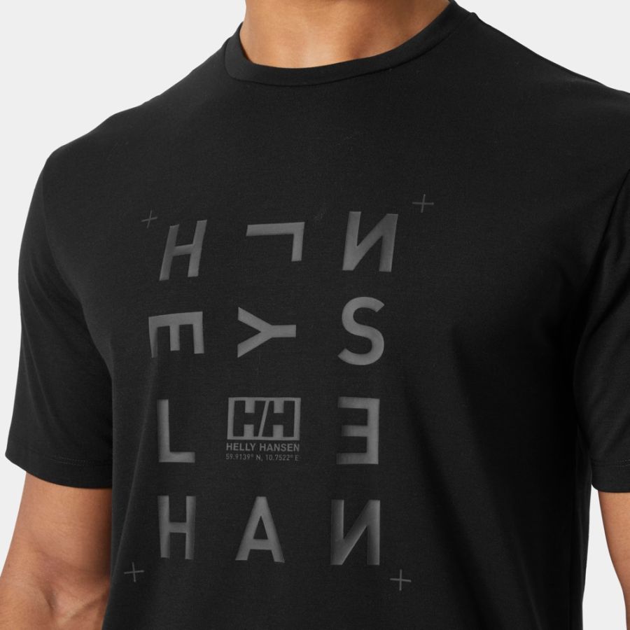 HH SKOG GRAPHIC T-SHIRT BLK 02
