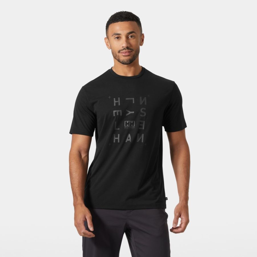 HH SKOG GRAPHIC T-SHIRT BLK 04
