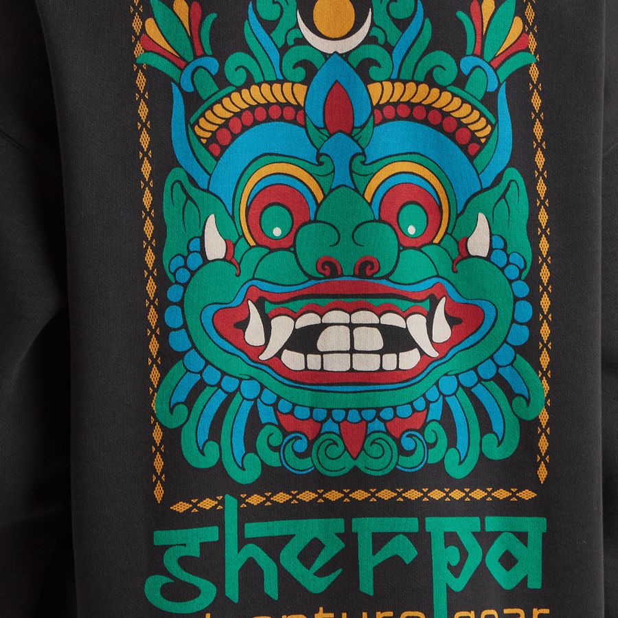 SHERPA MASK HOODIE SWEATSHIRT BLK b SHERPA MASK HOODIE SWEATSHIRT BLK b