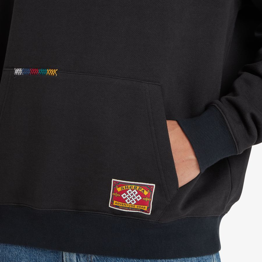 SHERPA MASK HOODIE SWEATSHIRT BLK e SHERPA MASK HOODIE SWEATSHIRT BLK e