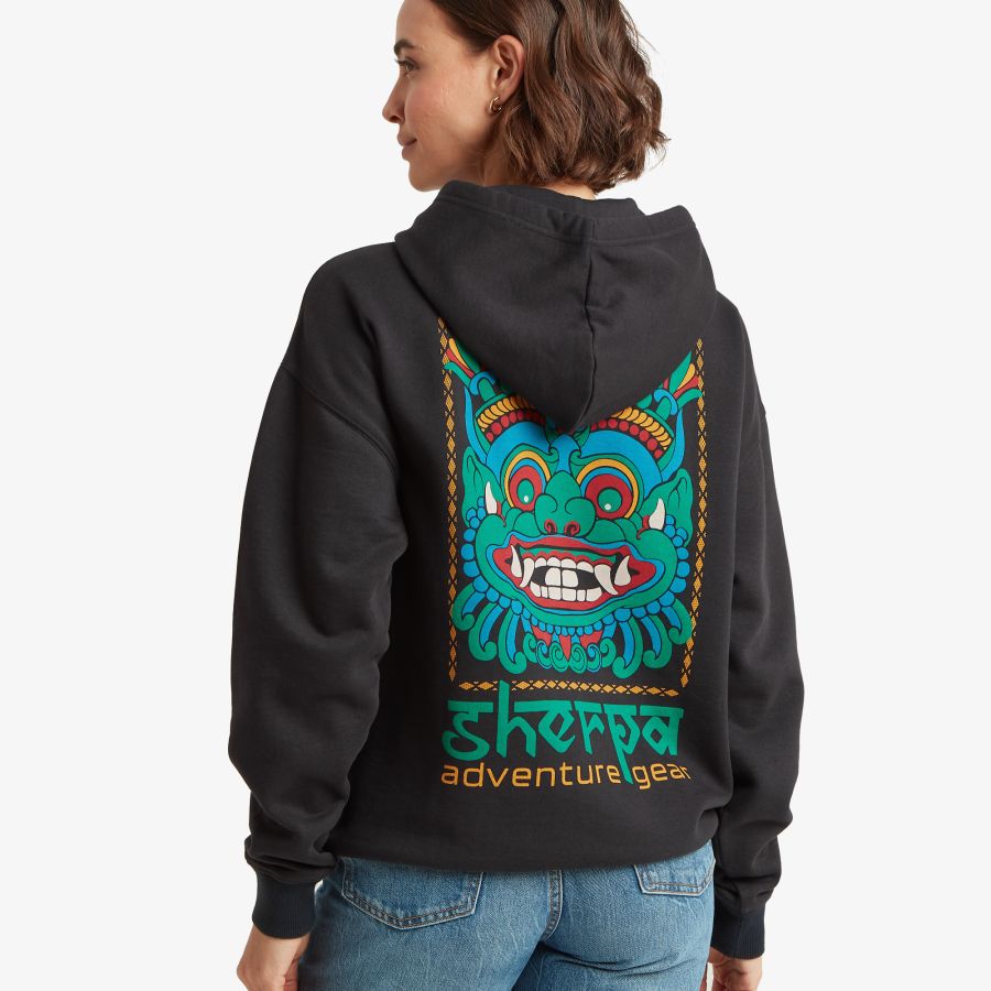 SHERPA MASK HOODIE SWEATSHIRT BLK j SHERPA MASK HOODIE SWEATSHIRT BLK j