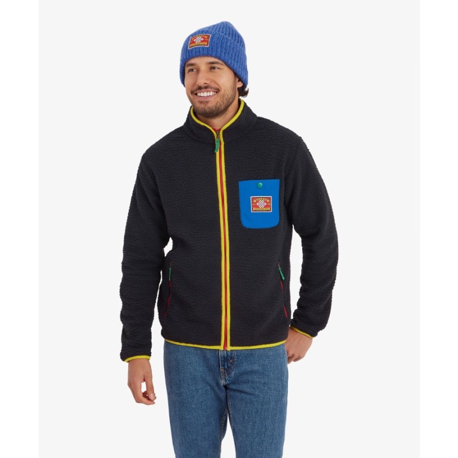 SHERPA TARCHO FULL ZIP FLEECE BLK e