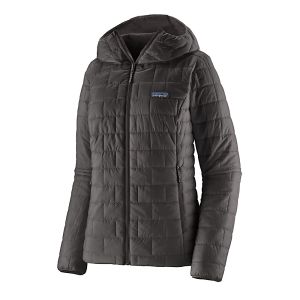 W NANO PUFF HOODY BLK