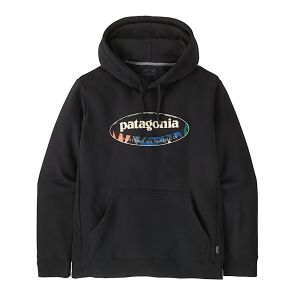 95 OVAL LOGO UPRISAL HOODY BLK